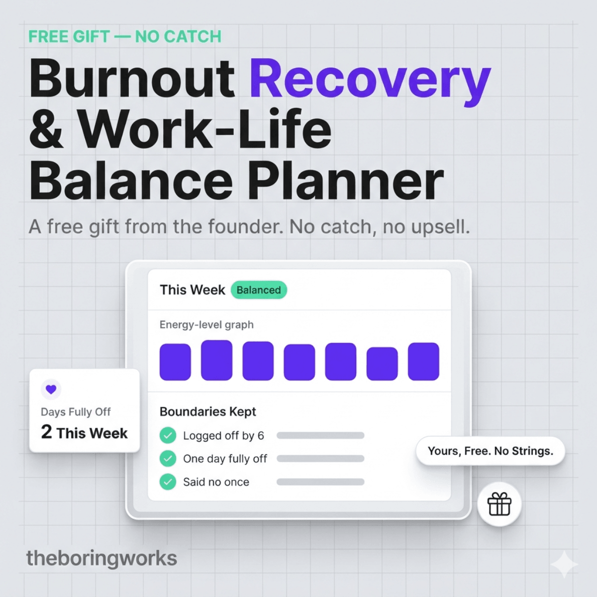 Burnout Recovery & Work-Life Balance Planner